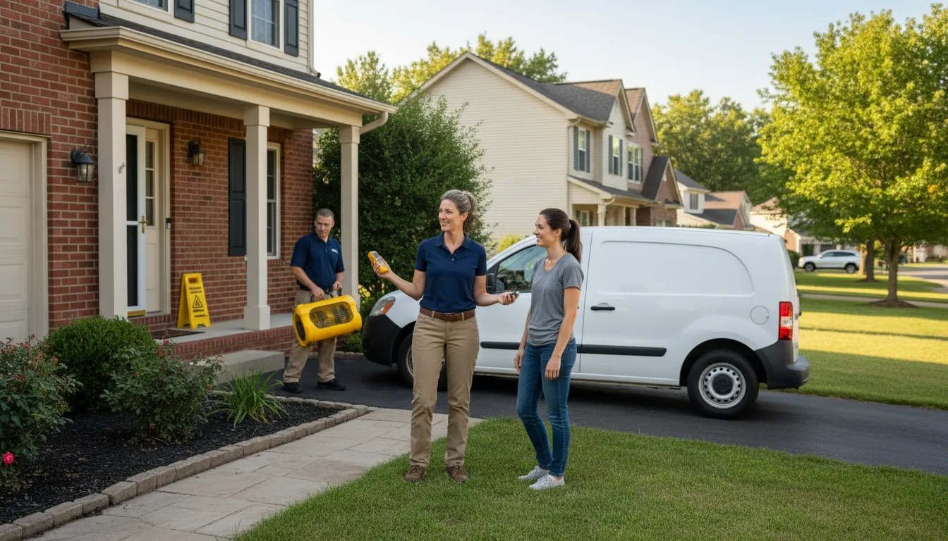 Residential water damage restoration in Annville, PA